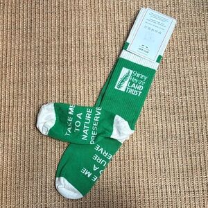 Sock Club Shirley Heinze Land Trust Take Me 2 A Nature Preserve Green Socks New!